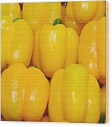 Yellow Bell Peppers - Vegetable - Gardener - Farmer Wood Print