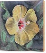 Yellow Hibiscus Wood Print