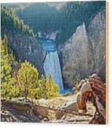 Yellowstone Lower Falls Wood Print