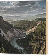 Yellowstone National Park Overlook Wood Print