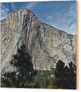 Yosemite El Capitan Panorama Wood Print