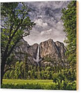 Yosemite Falls Wood Print