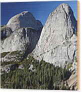 Yosemite Granite Mountains Wood Print