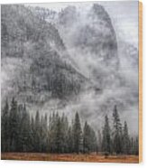 Yosemite Storm Wood Print
