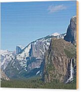 Yosemite Valley Visualized Wood Print