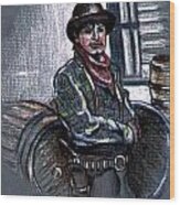Young Gunfighter Wood Print