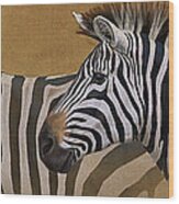Zebra Trio Wood Print