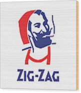 Zig Zag Wood Print