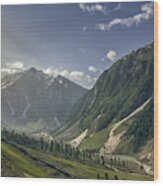 Zozila Pass In Ladakah, Jammu And Kashmir, India Wood Print