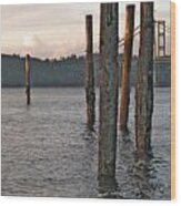 A Titlow Sunset Wood Print