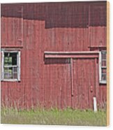 Weathered Red Farm Barn Of New Jersey Wood Print