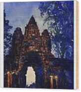 Angkor Sunrise #4 Wood Print