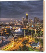 Atlanta Skyline #1 Wood Print