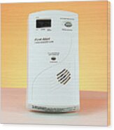 Carbon Monoxide Detector #1 Wood Print