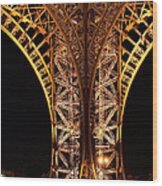 Eiffel Tower At Night Wood Print