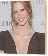 Jessica Chastain At Arrivals #1 Wood Print
