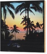 Mexican Sunset In Los Tules #1 Wood Print