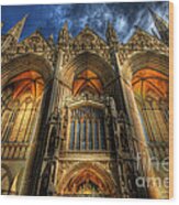 Peterborough Cathedral Wood Print