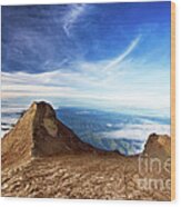 St. John's Peak At Mount Kinabalu #1 Wood Print