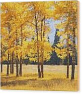 Trees In Autumn #1 Wood Print