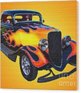 1934 Ford 3 Window Coupe Hotrod Wood Print