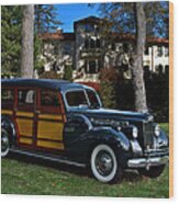 1940 Packard Cantrell Woody Station Wagon Wood Print