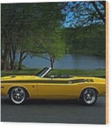 1970 Dodge Challenger Rt Convertible Wood Print