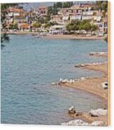 Coastline Of Greece #4 Wood Print