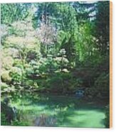 Portland Japanese Garden Wood Print