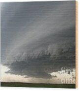 Supercell Thunderstorm #2 Wood Print