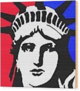 Lady Liberty Wood Print