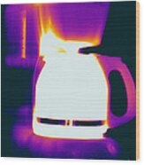 Warming Coffee Machine #3 Wood Print