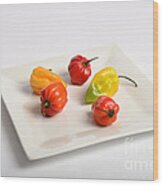 Habanero Chili Pepper #4 Wood Print