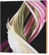 Flowers, Digital Streak Image #7 Wood Print