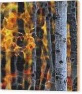 Ablaze In Color Wood Print