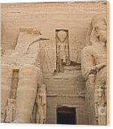 Abu Simbel Remains Wood Print