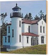 Admiralty Head Lighthouse Wood Print