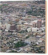 Aerial View Of Albuquerque Wood Print