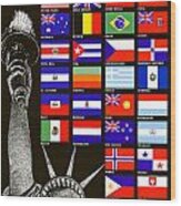 Allied Nations Fight For Freedom Wood Print