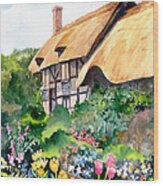 Anne Hathaway Cottage Wood Print