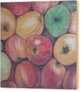 Apples Wood Print