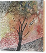 Autumn Tree No. 1 Wood Print