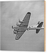 B-17 Bomber - Dust And Scratch Wood Print