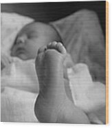 Baby Foot Wood Print