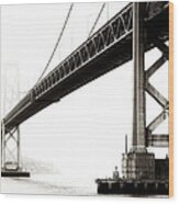 Bay Bridge Wood Print