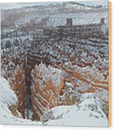 Bryce Canyon Feburary Wood Print