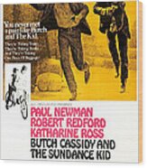 Butch Cassidy And The Sundance Kid Wood Print