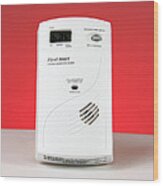 Carbon Monoxide Detector Wood Print