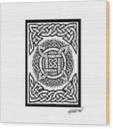 Celtic Four Square Circle Wood Print