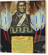 Chief Joseph Wood Print